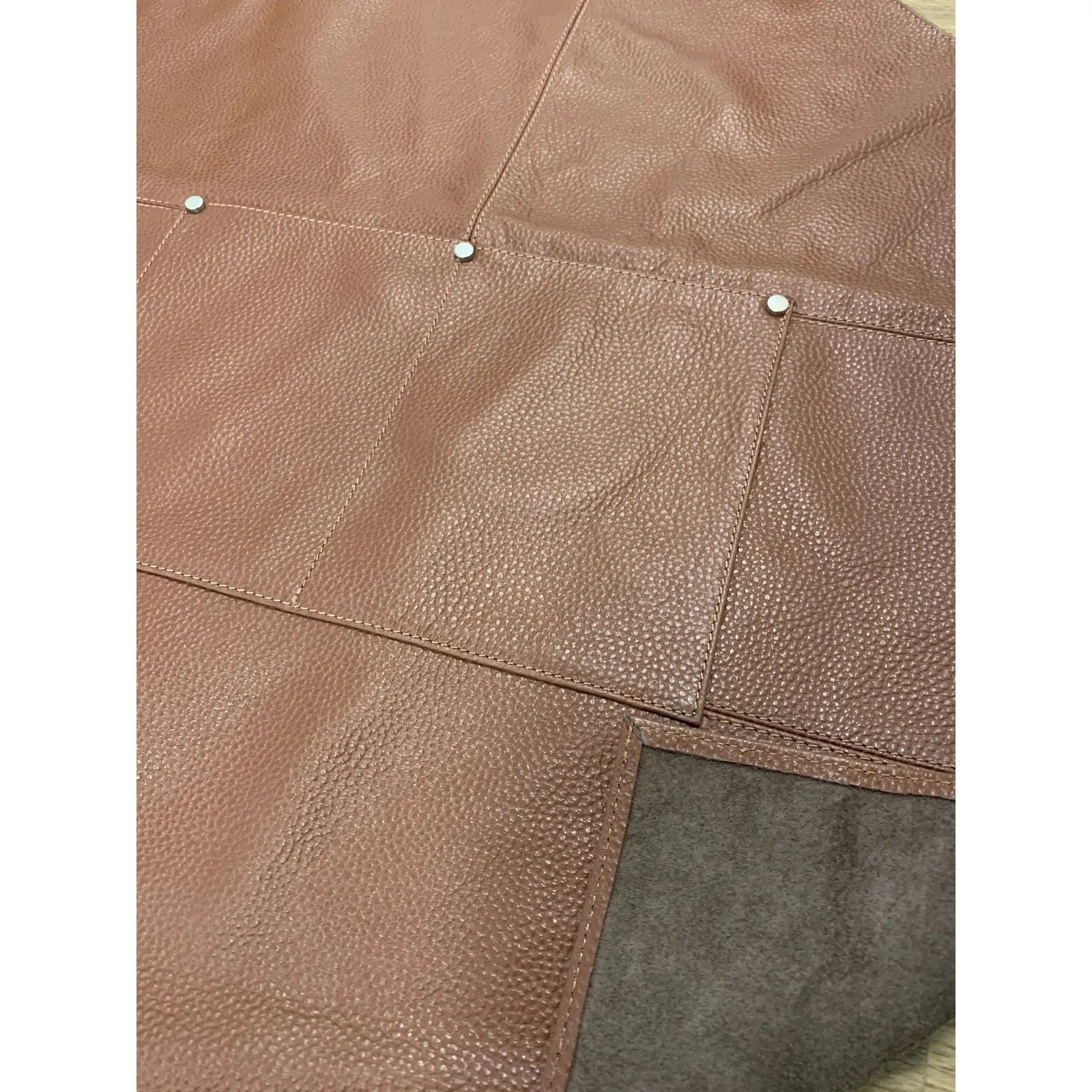 2x BUFFALO LEATHER APRON Cooking Chef Hairdresser Waterproof Durable - Tan
