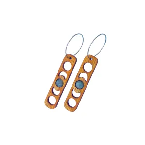 Celestial Wood Earrings | MOONPHASE