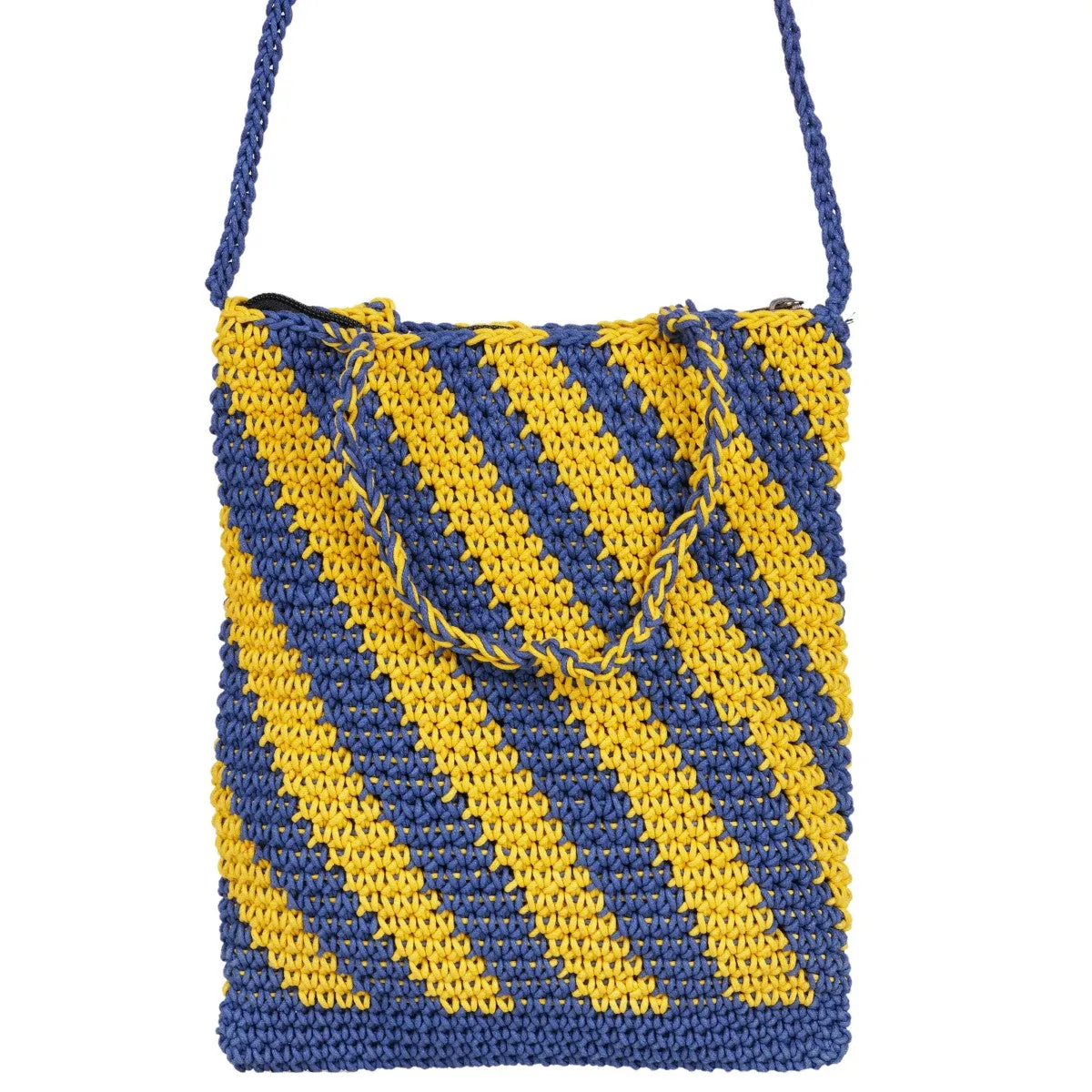 Classic Mini Sling Bag | Hand-Crochet | Cotton | Mustard Yellow