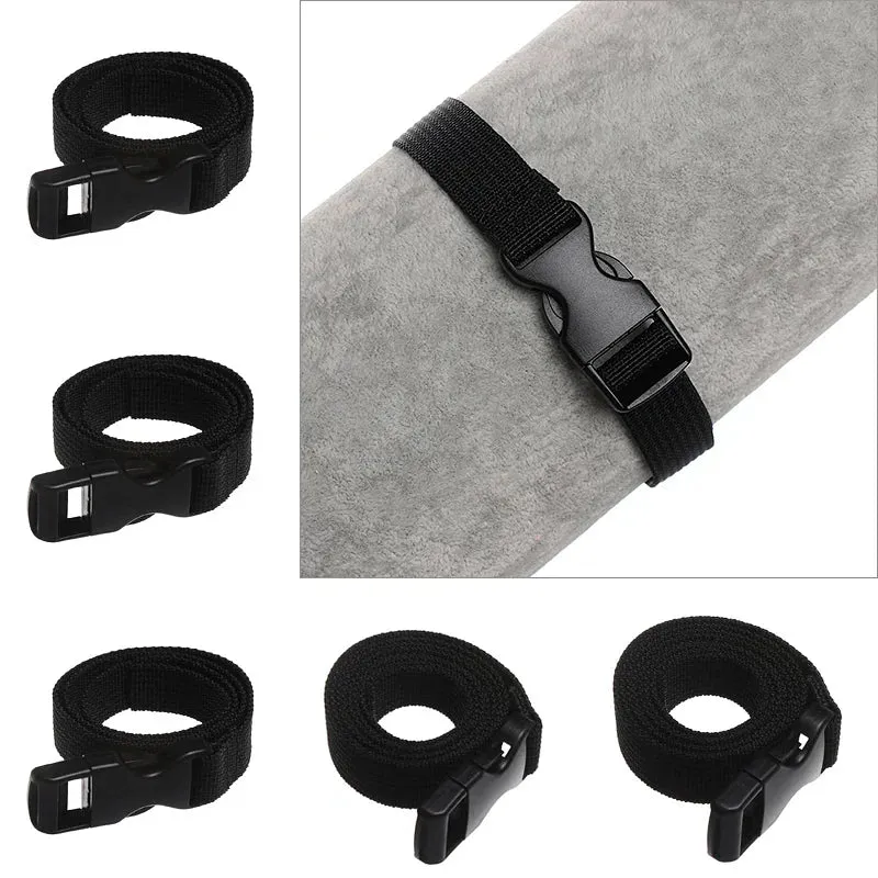 Color: Yellow - 0.5-3M Black Durable Nylon Travel Tied Cargo Tie