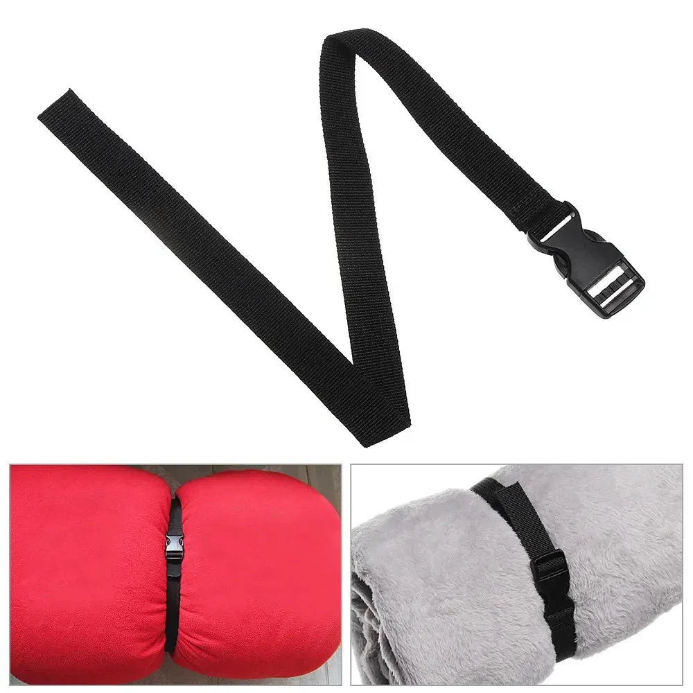 Color: Yellow - 0.5-3M Black Durable Nylon Travel Tied Cargo Tie