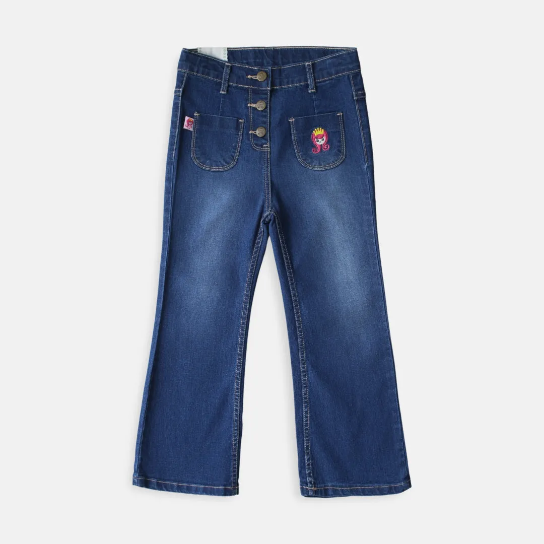 Culottes/ Kulot Panjang Denim Anak Perempuan Navy/ Rodeo Junior Girl Freedom
