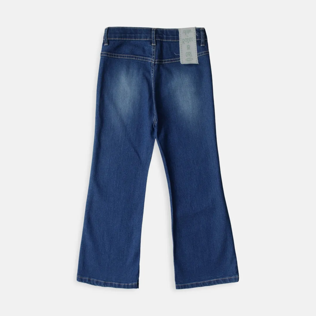Culottes/ Kulot Panjang Denim Anak Perempuan Navy/ Rodeo Junior Girl Freedom