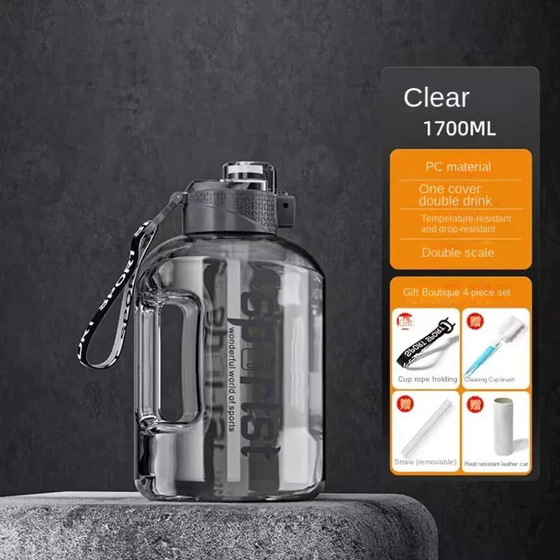 Durable 1700ml Sports Water Bottle for Hydration on the Go