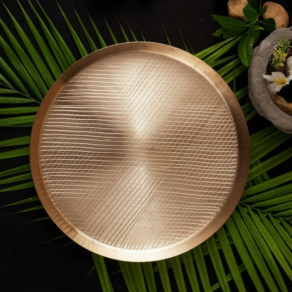 Durable Kansa/Bronze Dinner Set of 6 | Rich Indian Traditional Dining Ware