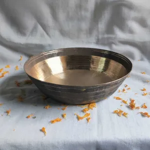 Kansa/Bronze Flat Base Bowl | Traditional Indian Dining | Authentic & Durable