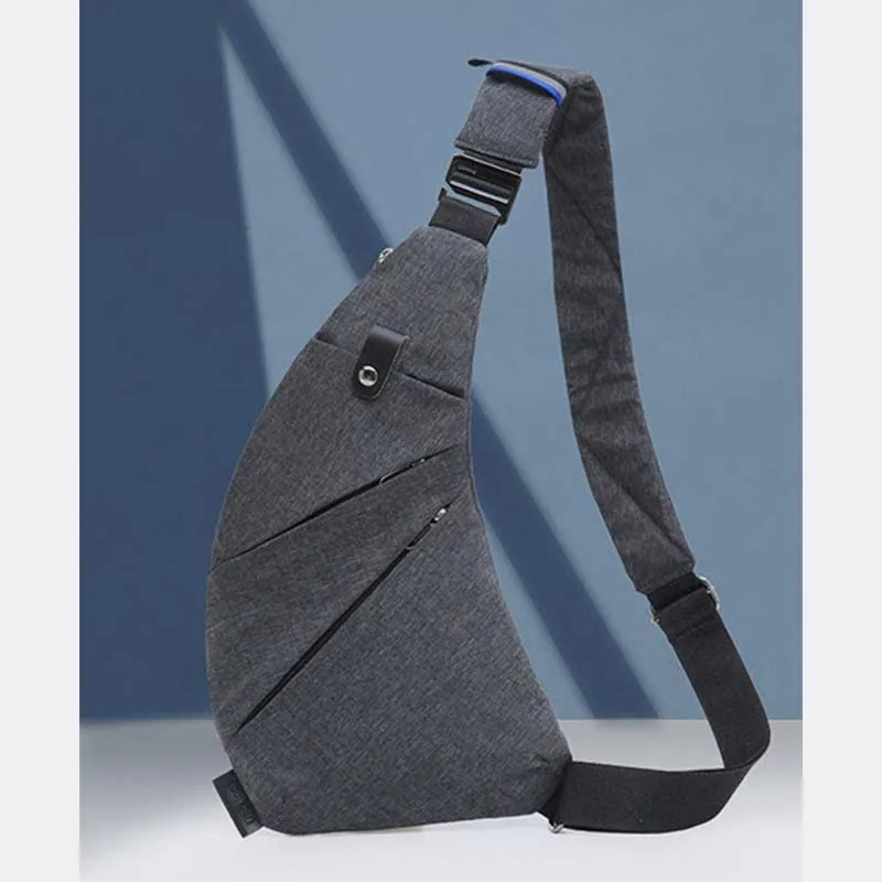 Lightweight Durable Sling Chest Bag Waterproof Scratchproof Daypack Casual Men Purses