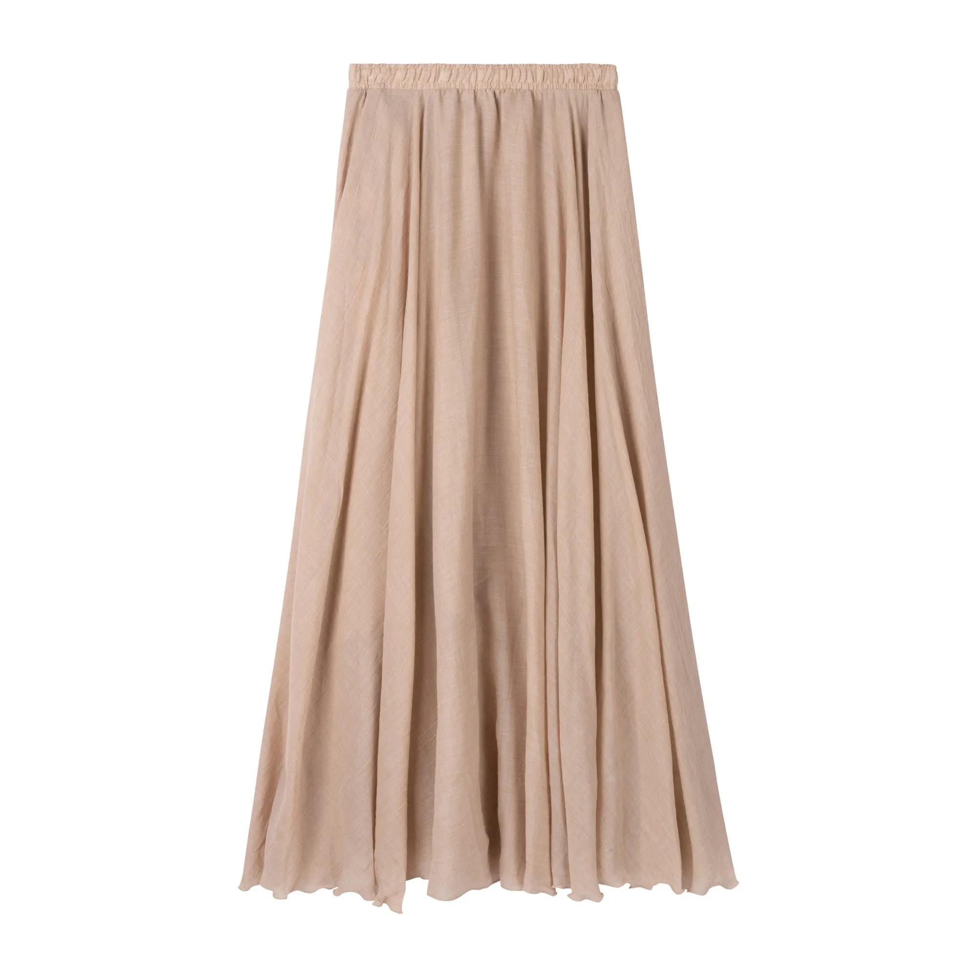 Lightweight Summer Skirt-Tan