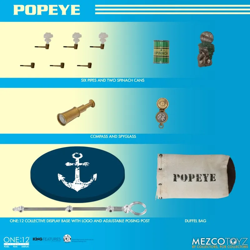 MEZCO One:12 Collective Popeye Action Figure
