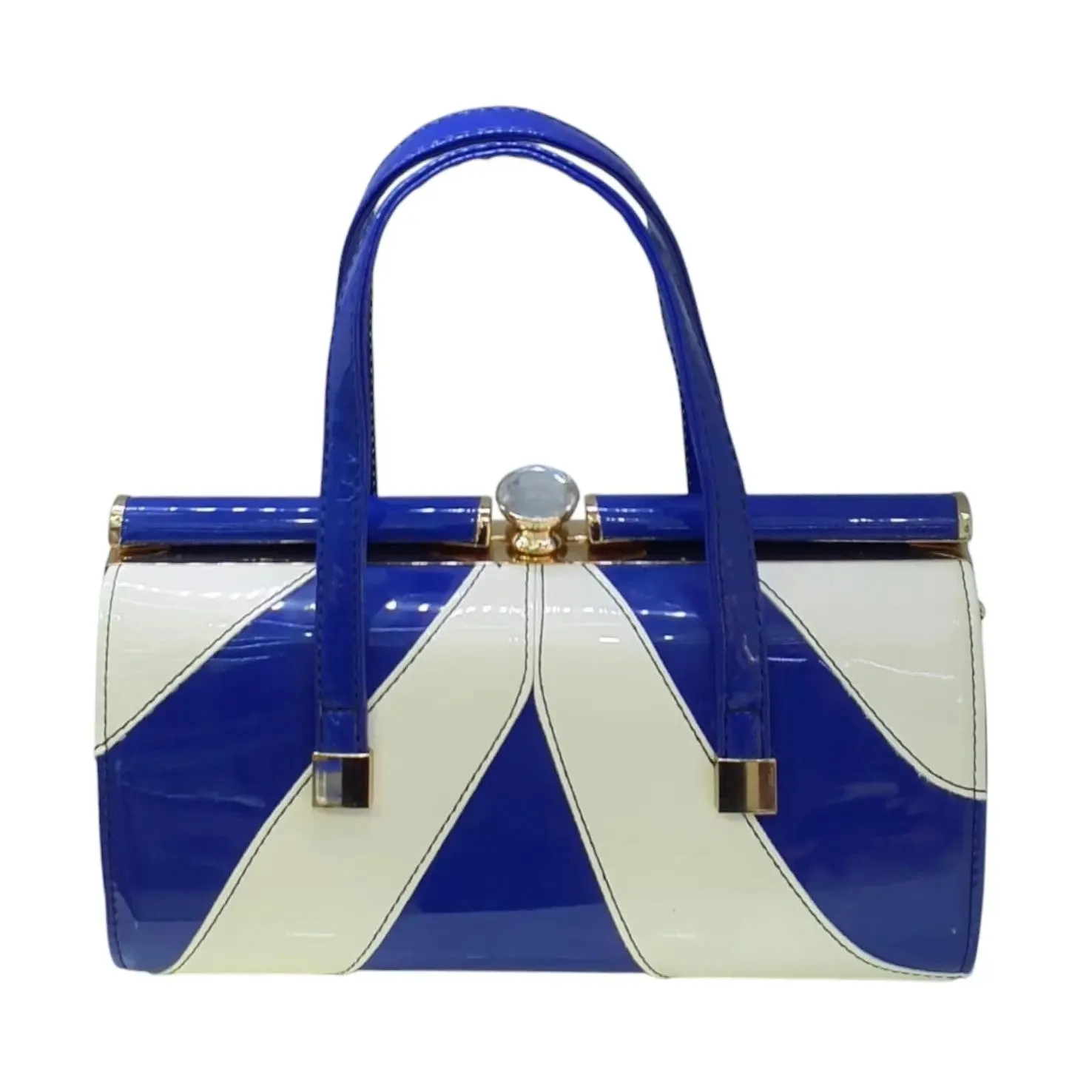 Patent Leather Top Handle Bag