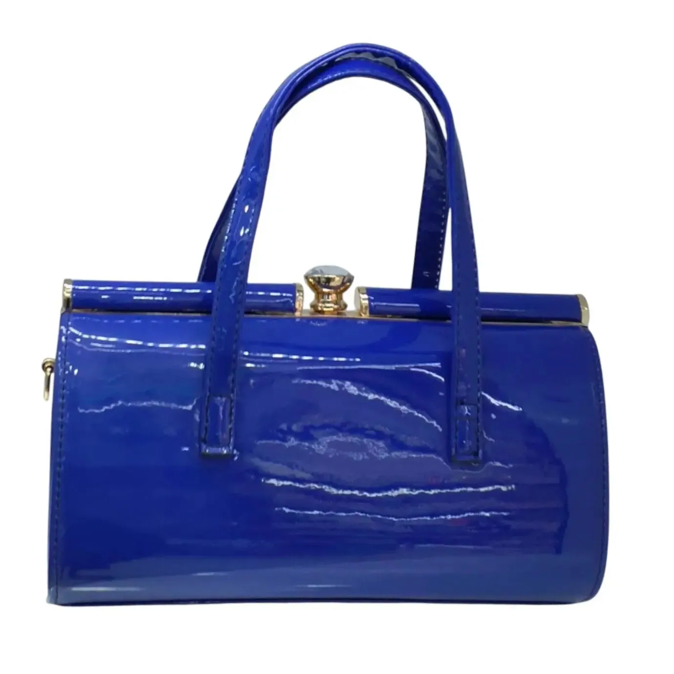 Patent Leather Top Handle Bag