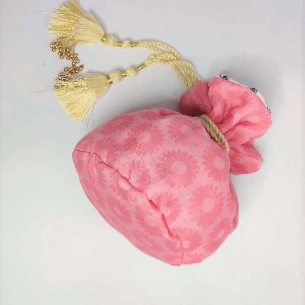 Pink Potli Bag for Women | Hand-Crafted | Chic and Durable