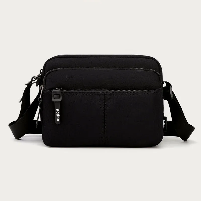 Unisex Lightweight Casual Crossbody Bag Multi-Pocket Durable Shoulder Bag Purse
